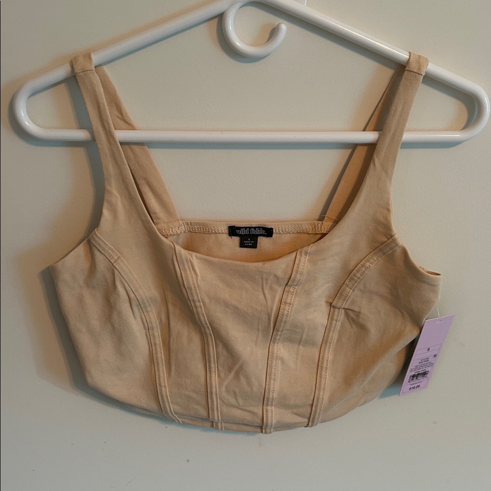 Teen’s S Wild Fable Tan Cropped Tank